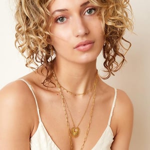 Necklace Sun Stars Pendant Gold h5 Picture3